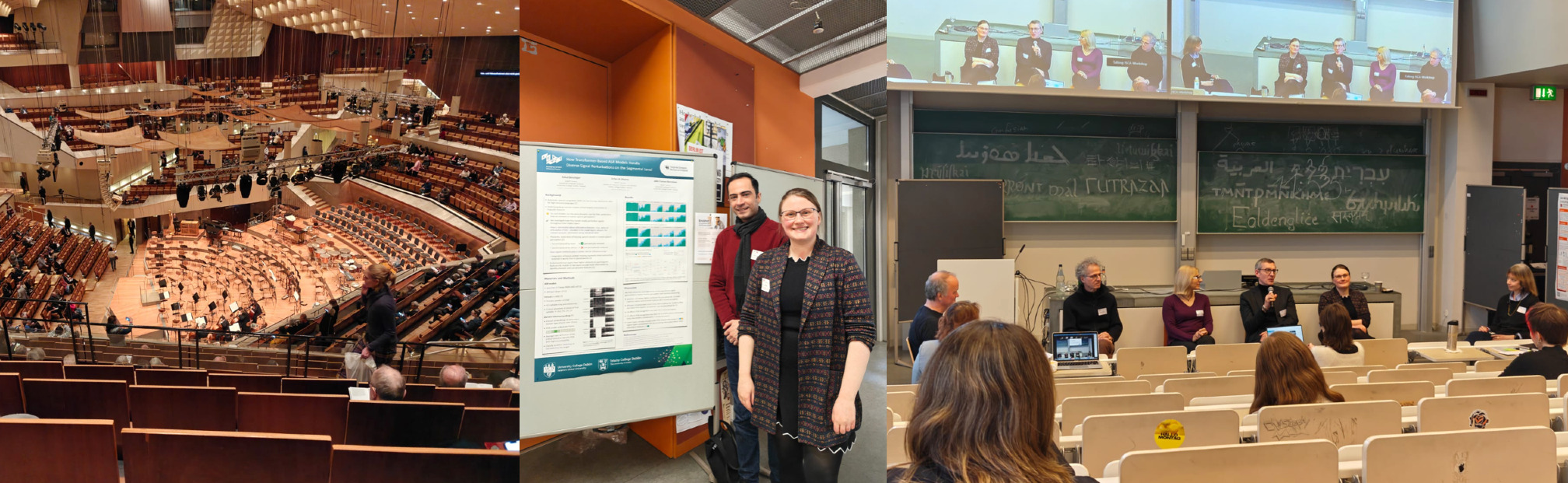 Berliner Philharmonie, poster presentation, panel discussion Foto